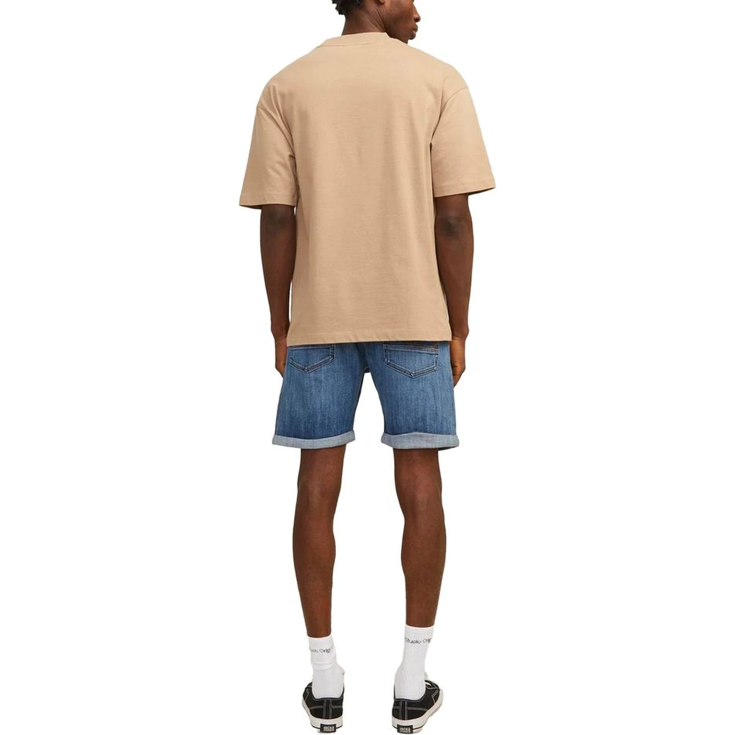 Blue Cotton Bermuda Shorts
