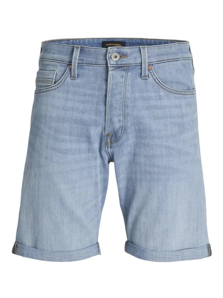 Light Blue Cotton Bermuda Shorts