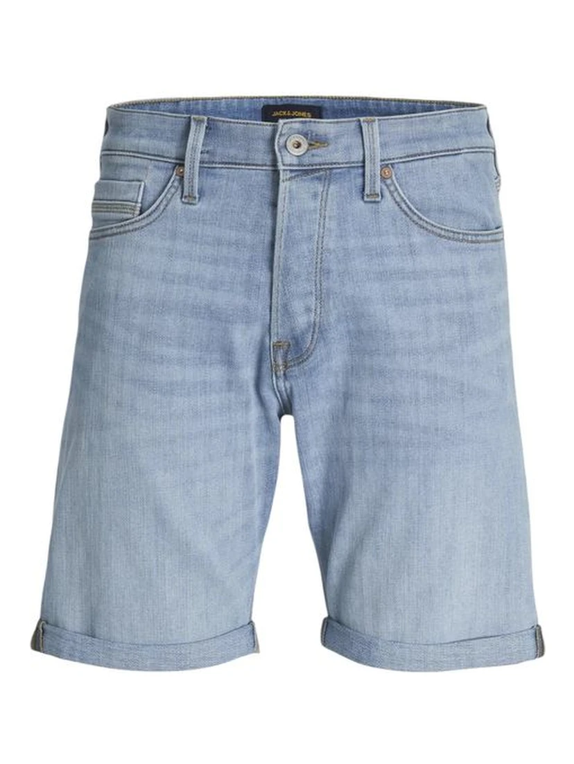 Light Blue Cotton Bermuda Shorts