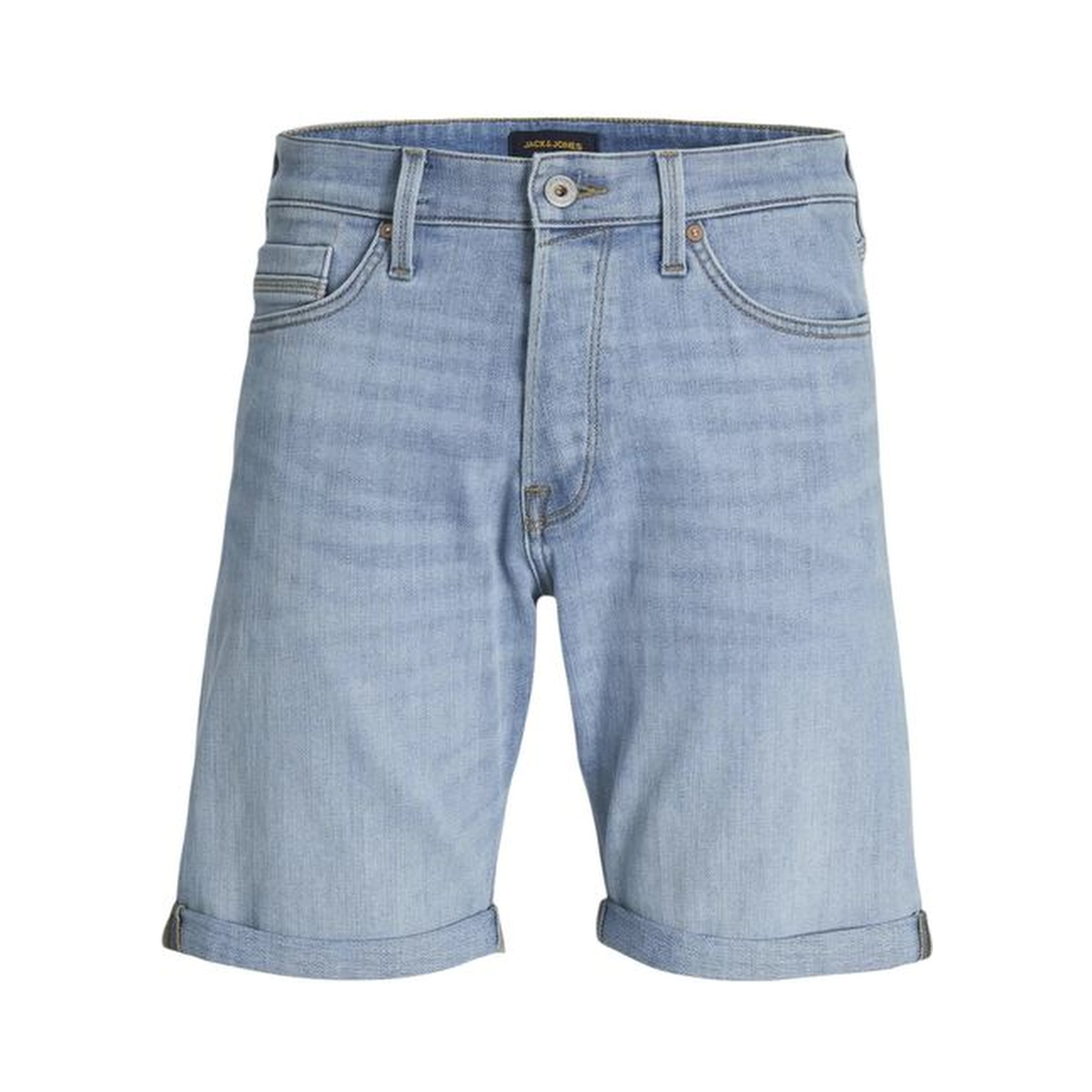 Light Blue Cotton Bermuda Shorts