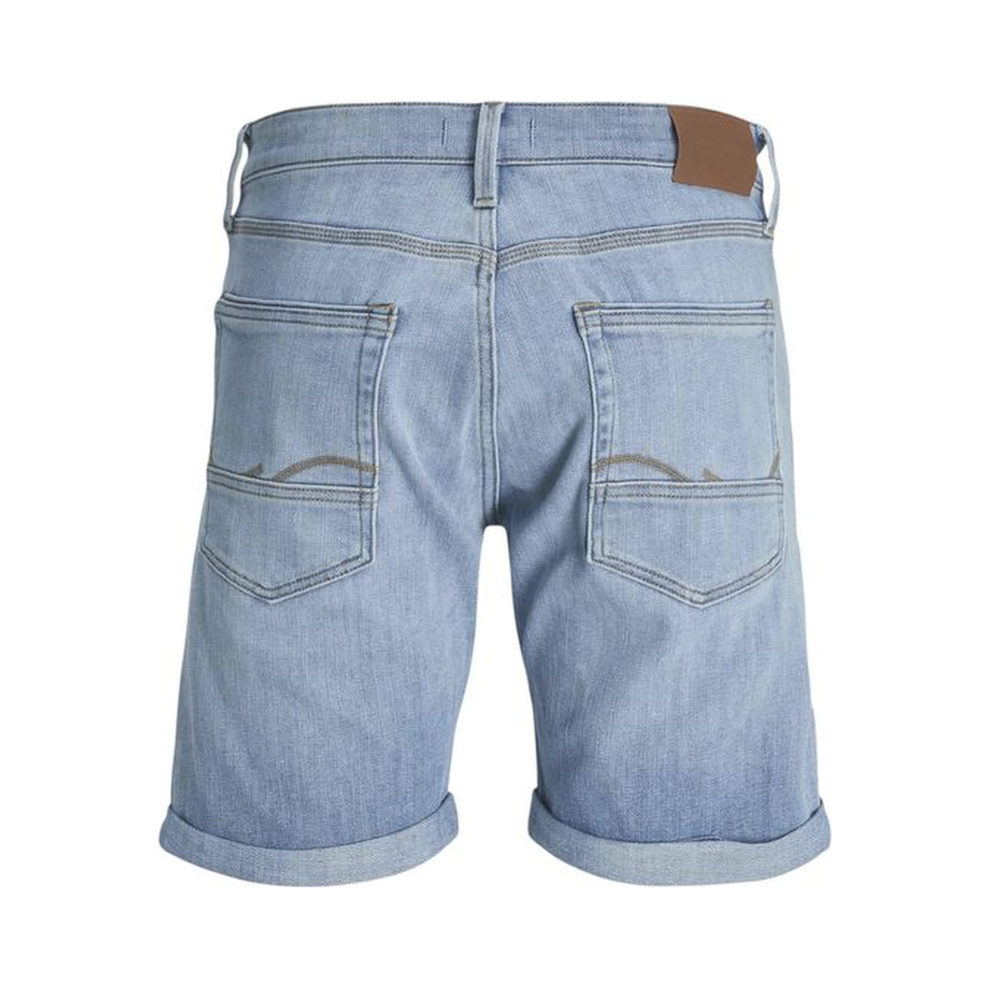 Light Blue Cotton Bermuda Shorts