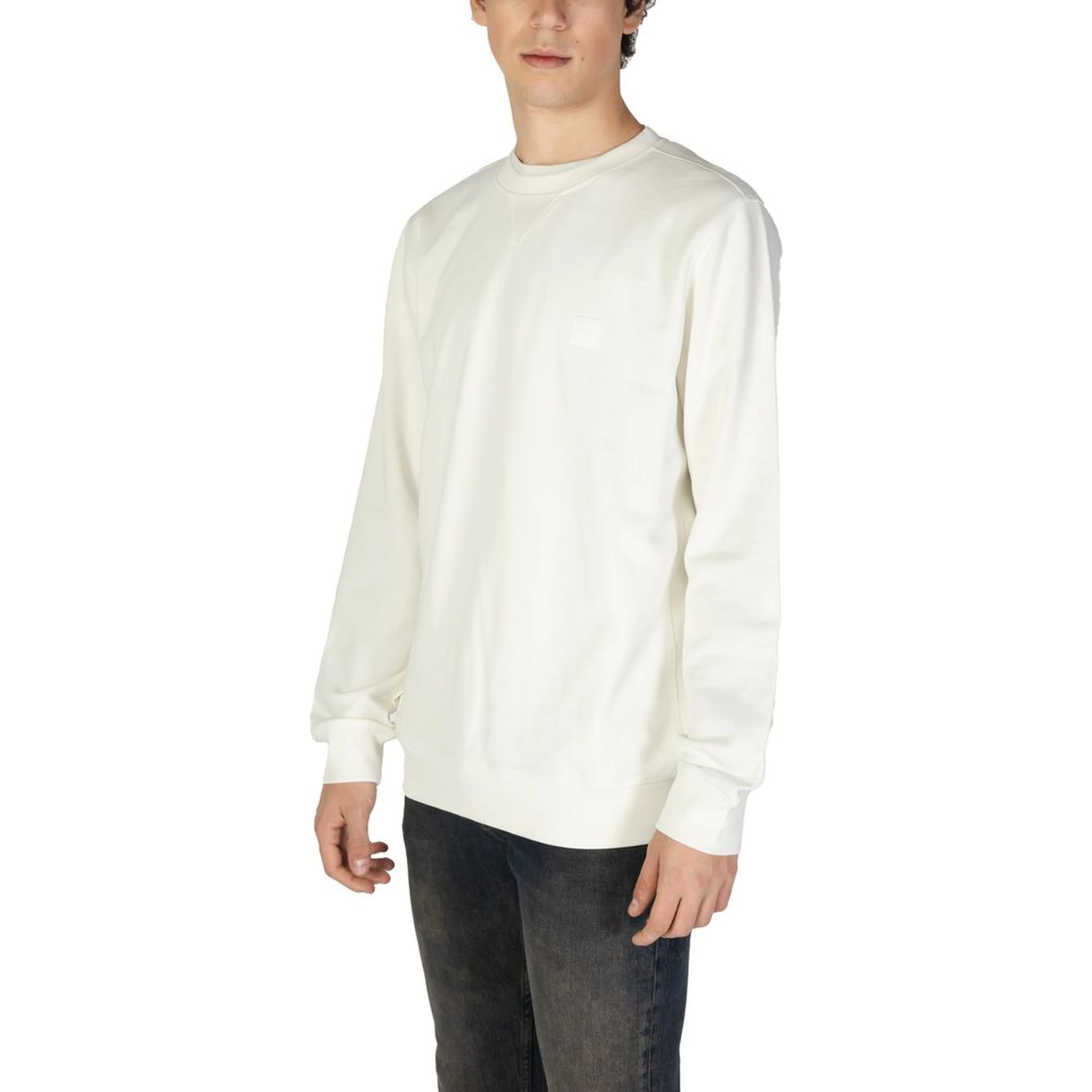 White Cotton Sweatshirt