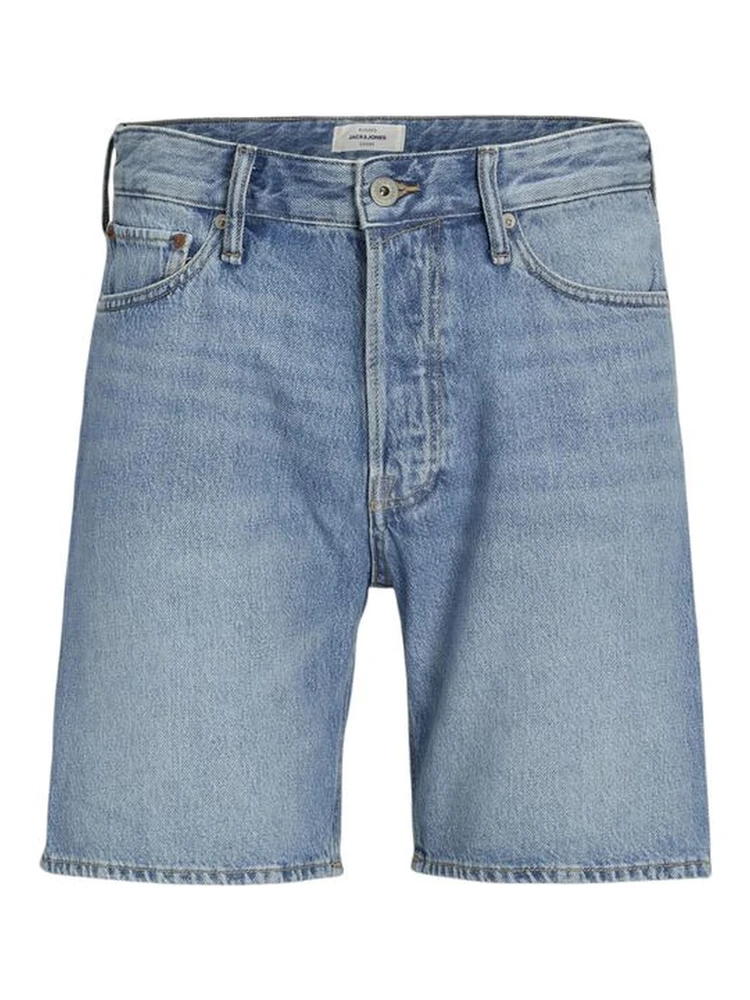 Blue Cotton Bermuda Shorts
