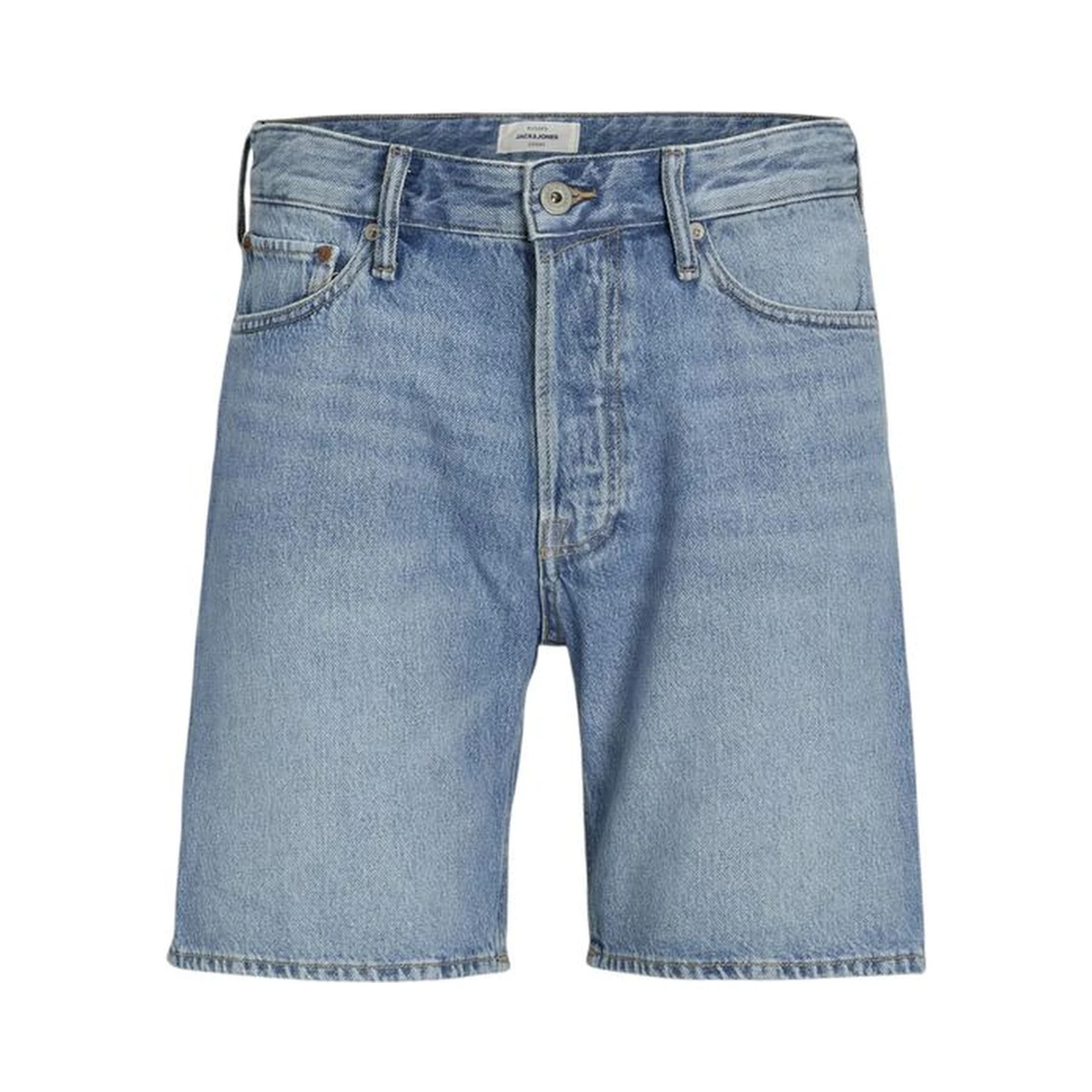 Blue Cotton Bermuda Shorts