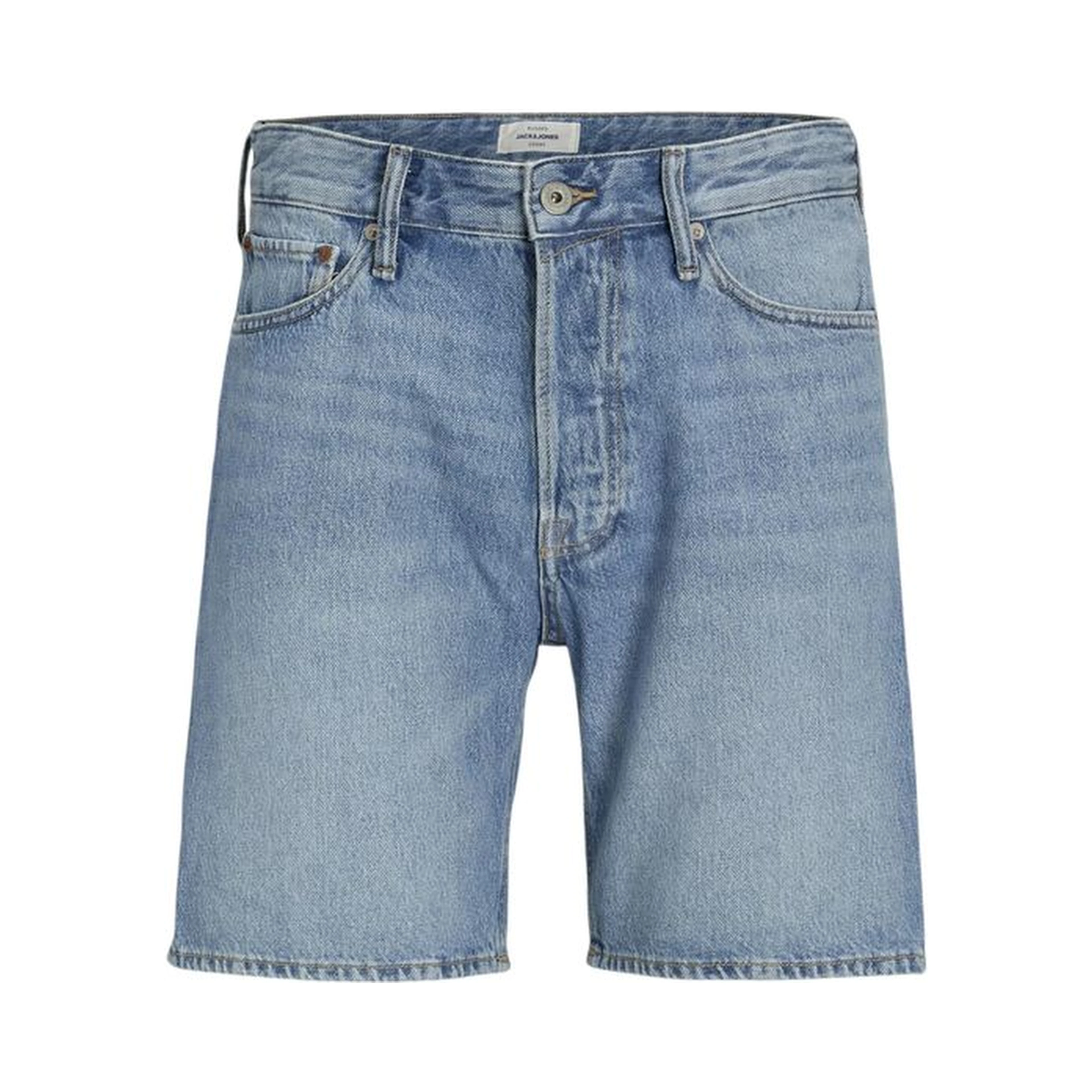 Blue Cotton Bermuda Shorts