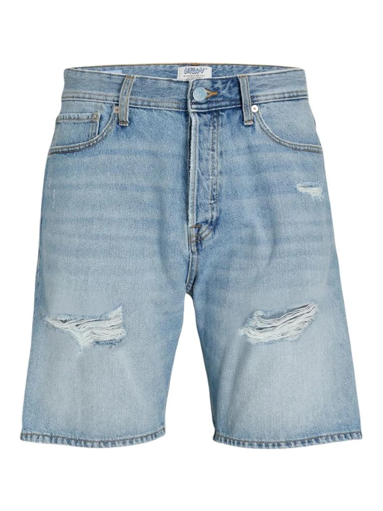 Light Blue Cotton Bermuda Shorts