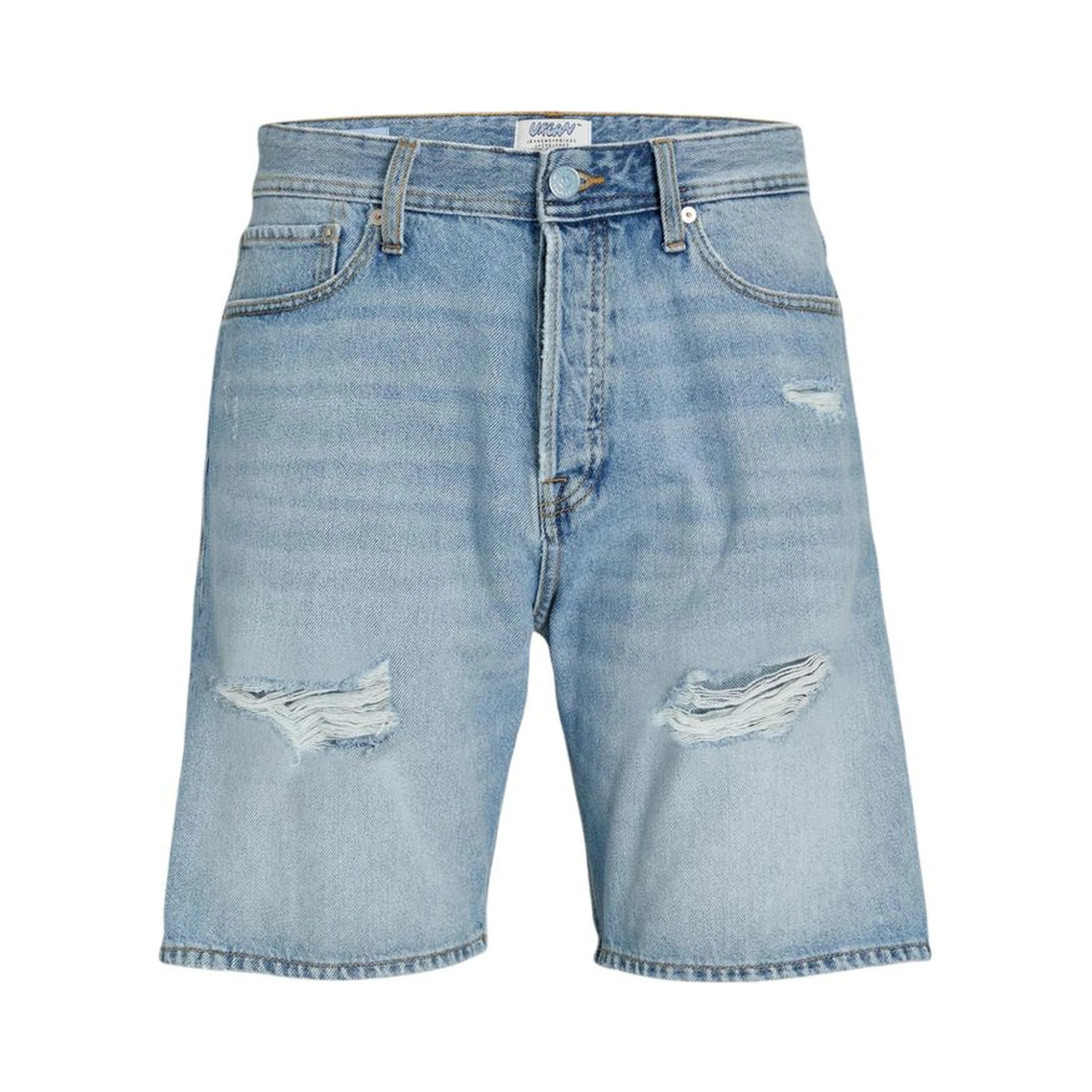 Light Blue Cotton Bermuda Shorts