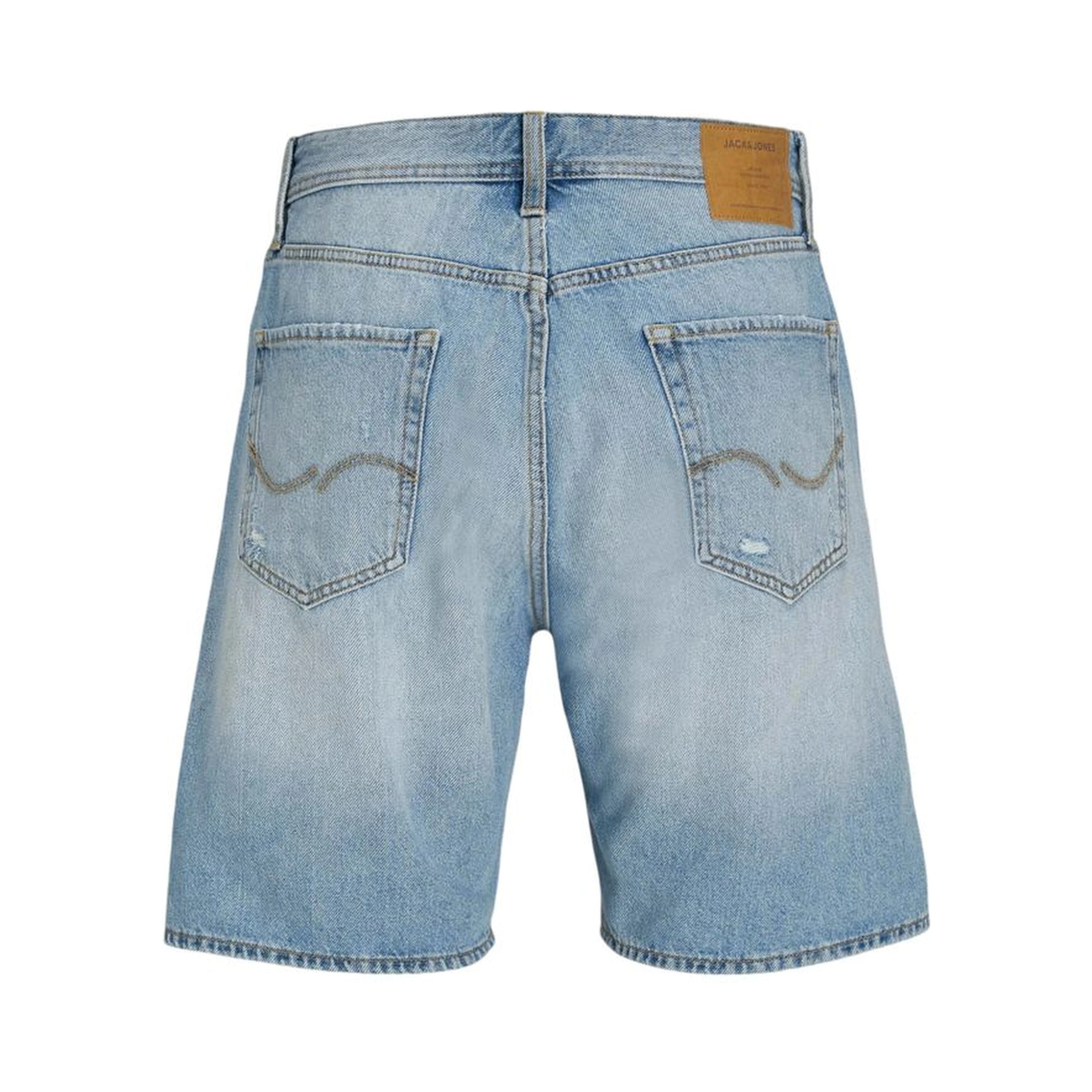 Light Blue Cotton Bermuda Shorts