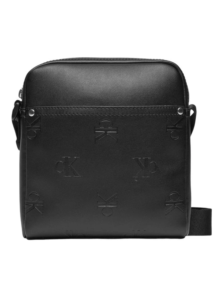 Black Polyethylene Messenger Bag