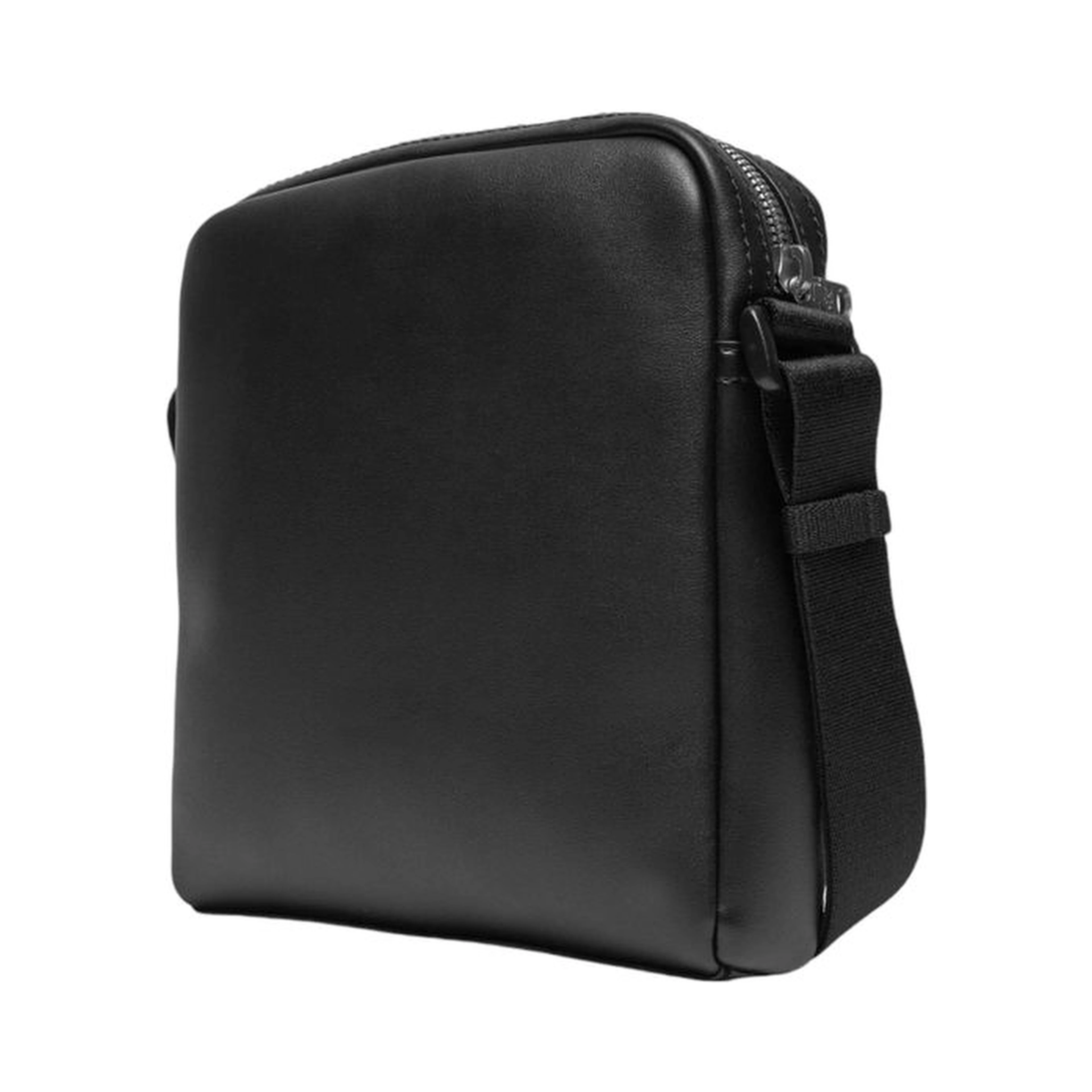 Black Polyethylene Messenger Bag