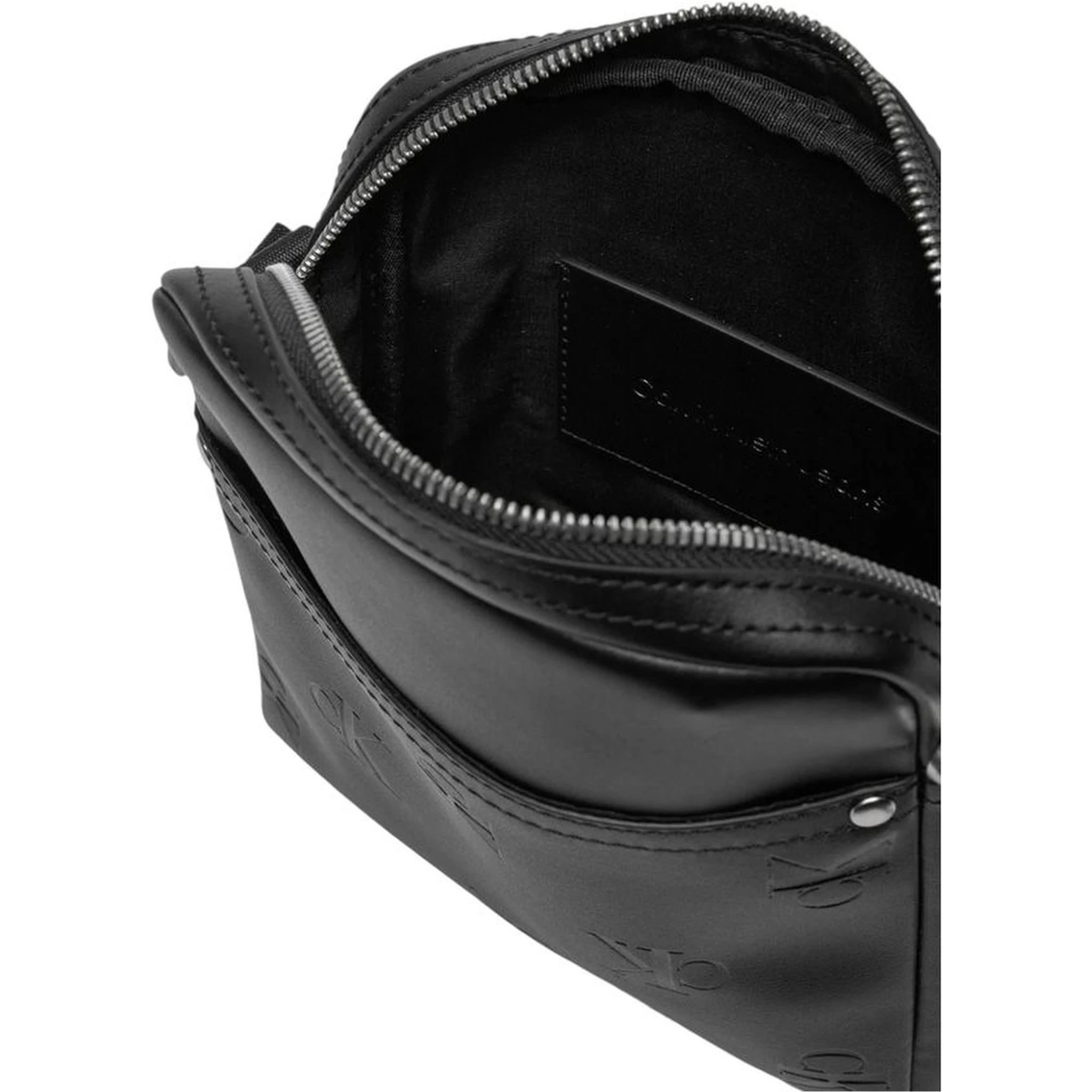 Black Polyethylene Messenger Bag