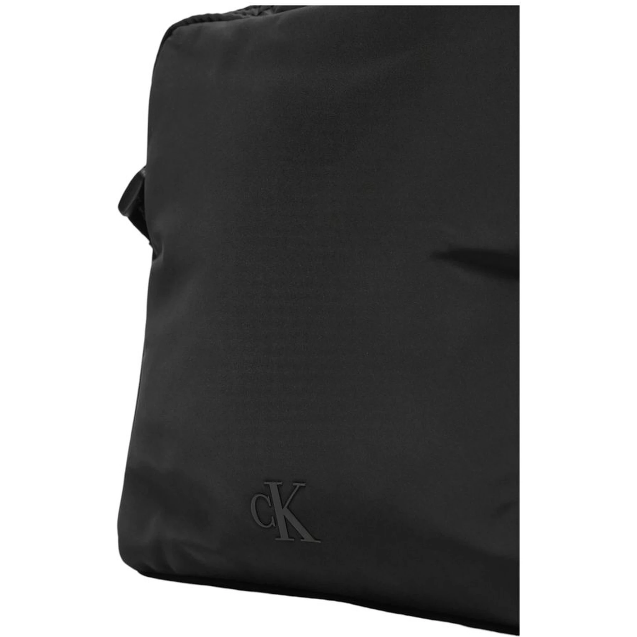 Black Recycled Polyester Messenger Bag