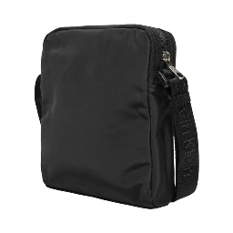 Black Recycled Polyester Messenger Bag