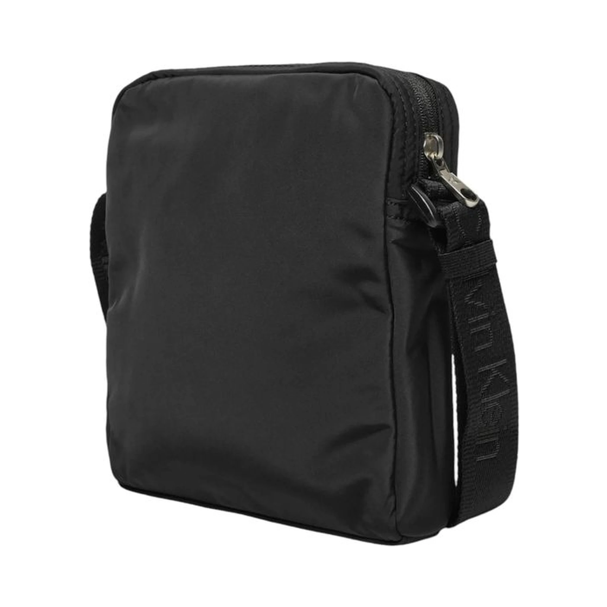 Black Recycled Polyester Messenger Bag
