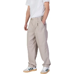 Beige Recycled Polyester Casual Pants
