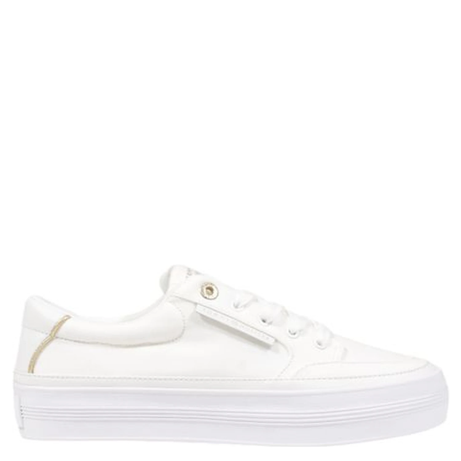 Cream Recycled Cotton Low Top Sneakers
