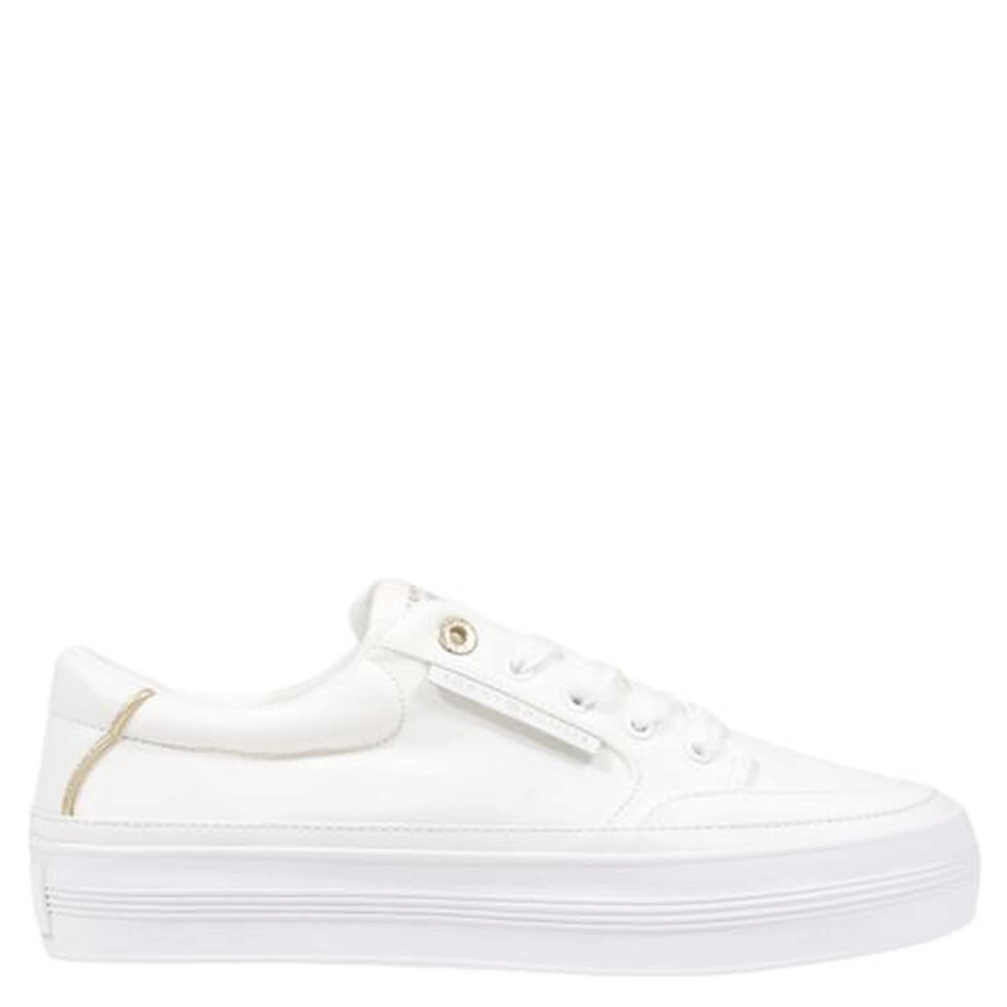 Cream Recycled Cotton Low Top Sneakers