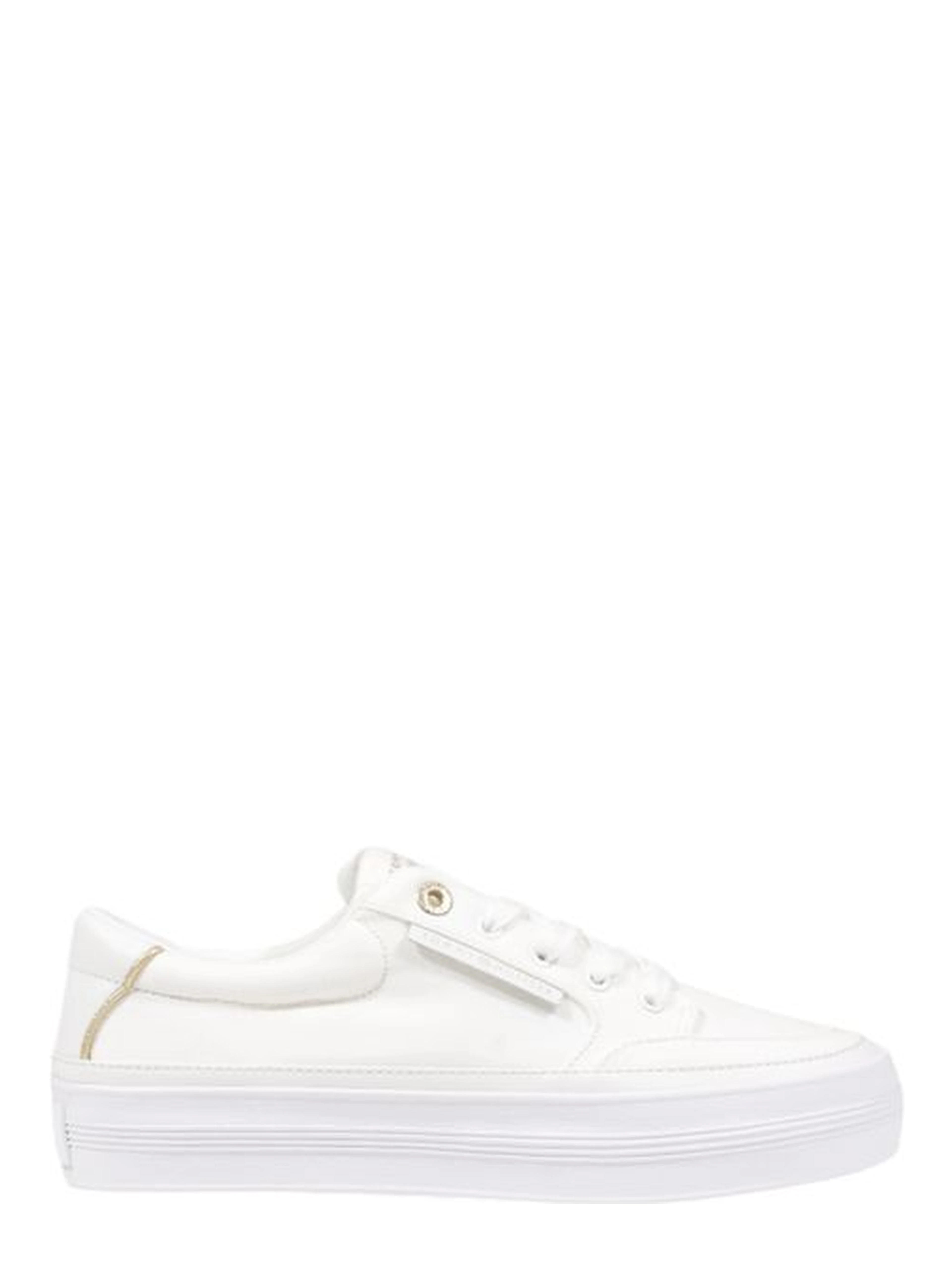 Cream Recycled Cotton Low Top Sneakers