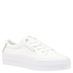 Cream Recycled Cotton Low Top Sneakers