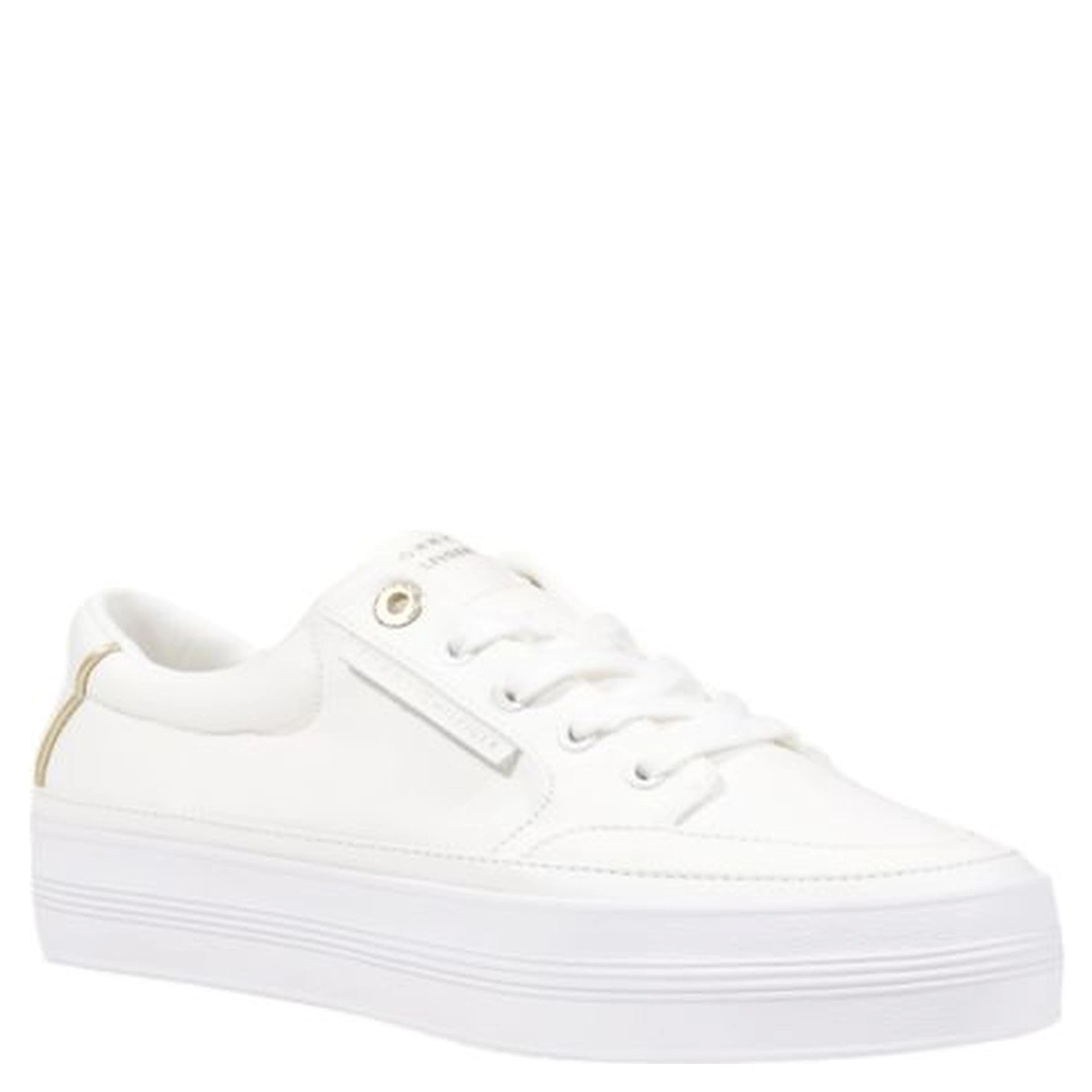 Cream Recycled Cotton Low Top Sneakers