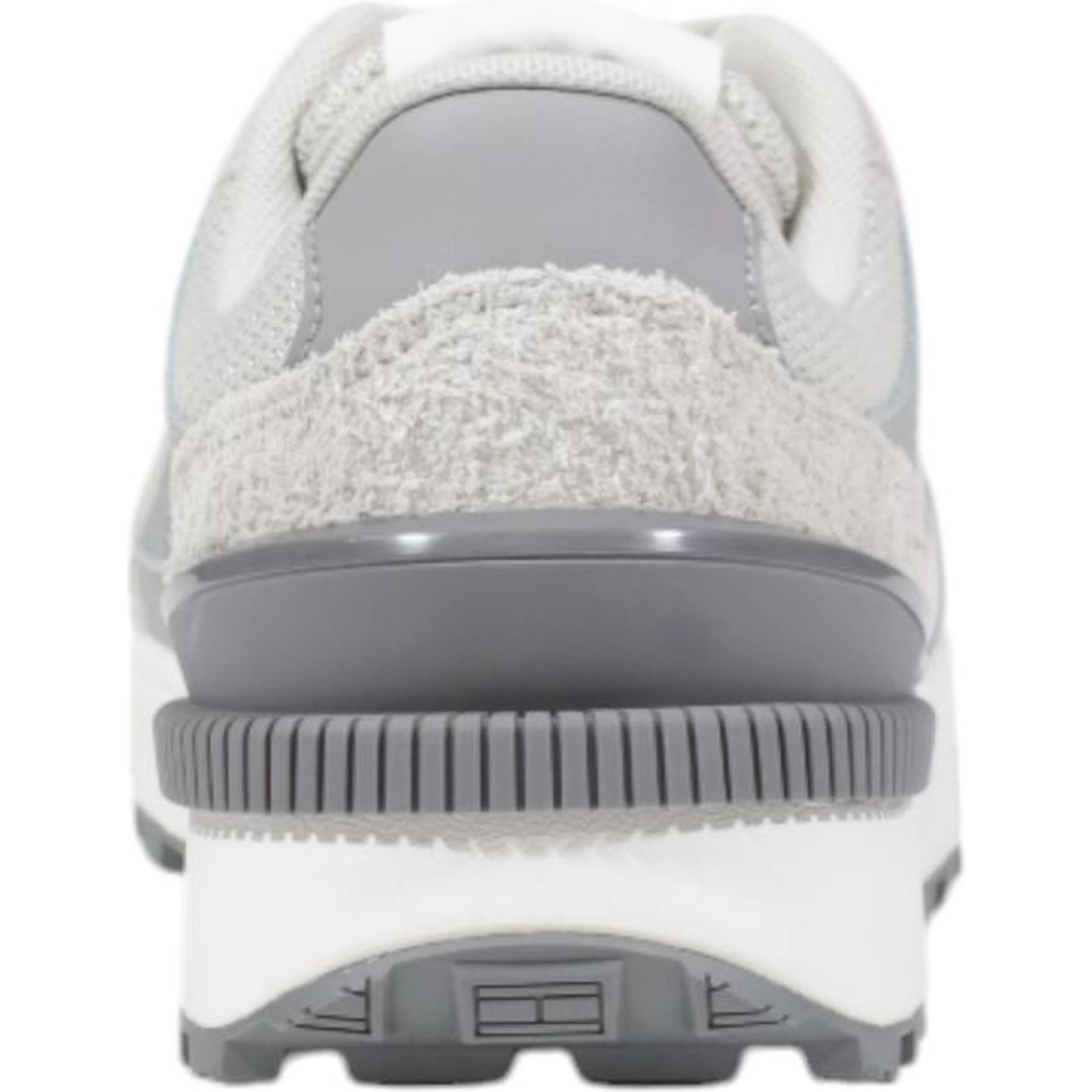 Gray Suede Leather Athletic Sneakers