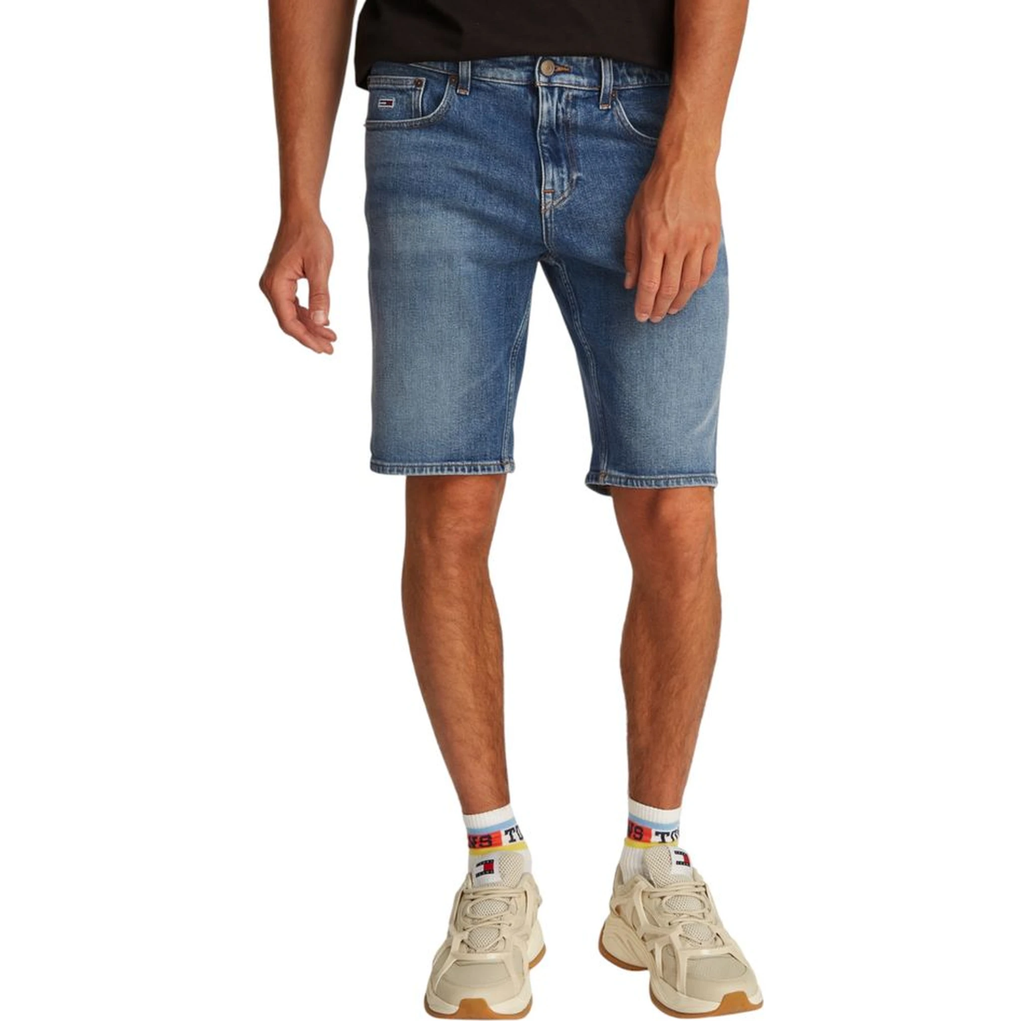 Blue Recycled Cotton Bermuda Shorts