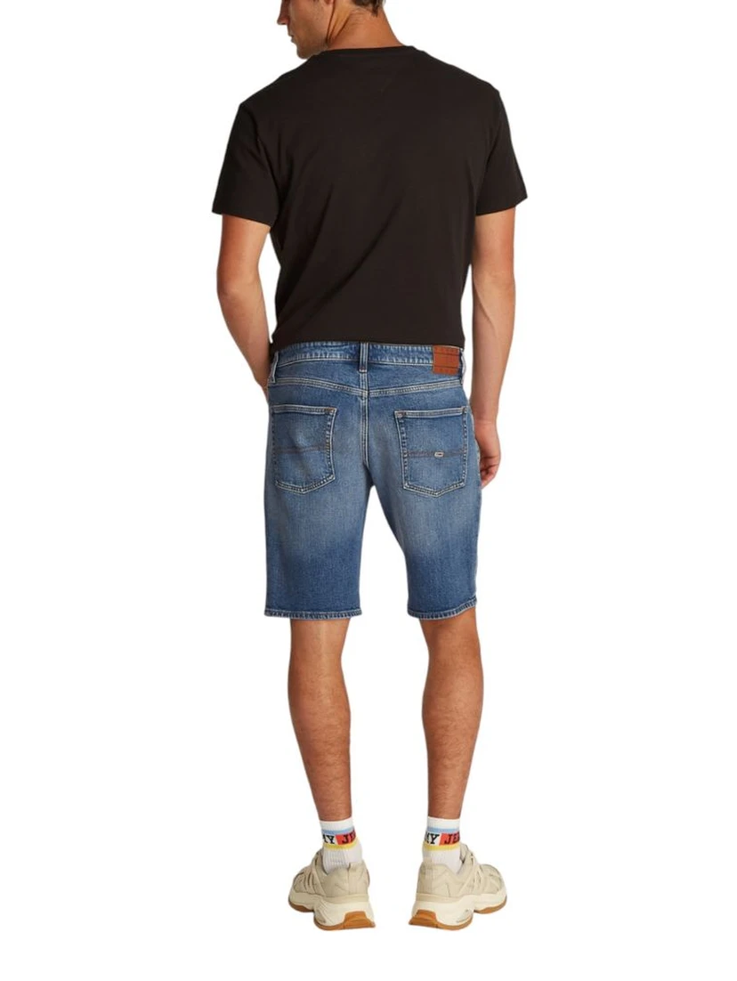 Blue Recycled Cotton Bermuda Shorts