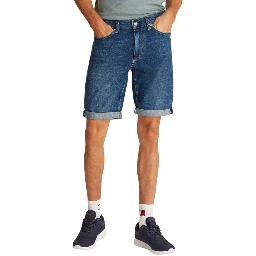Blue Cotton Bermuda Shorts