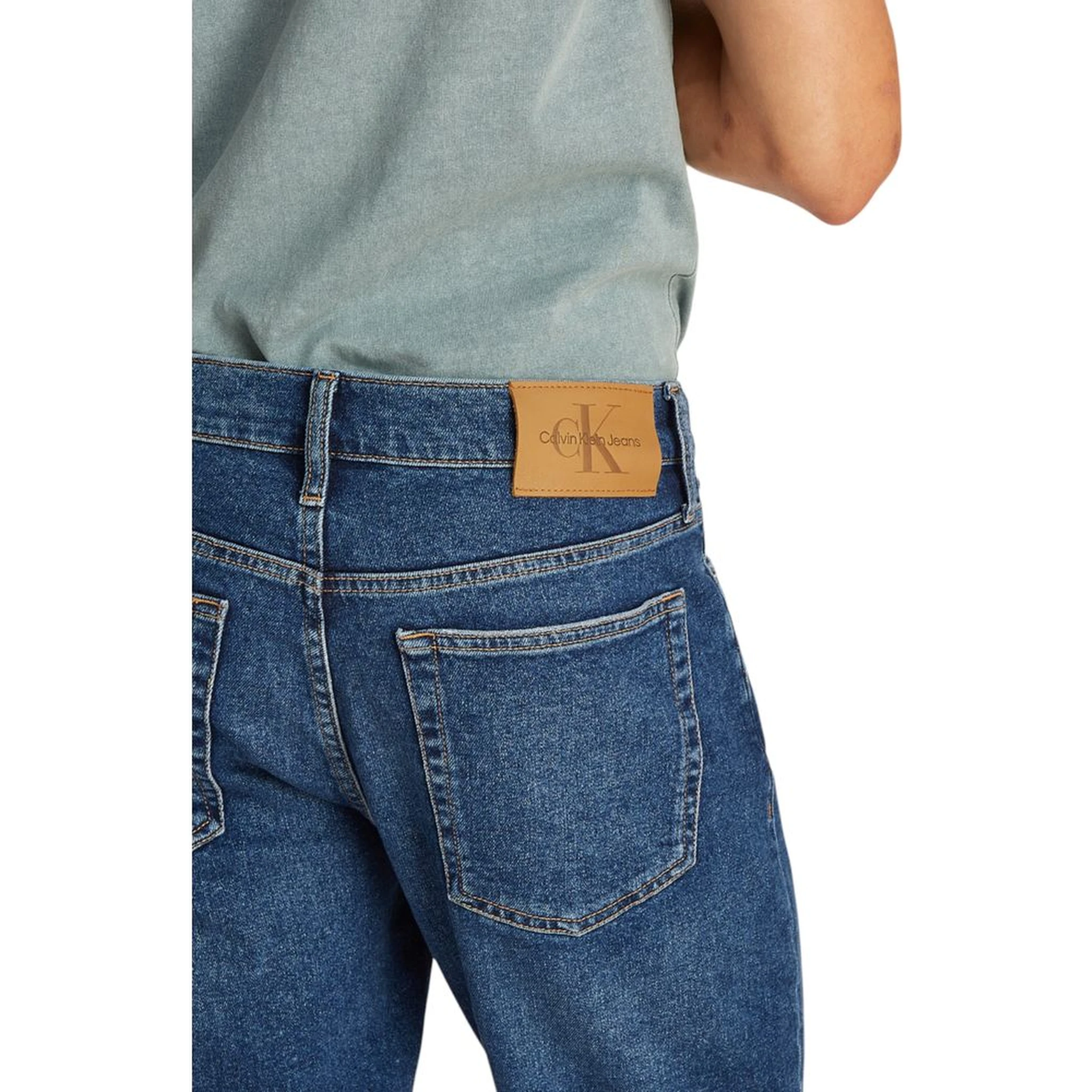 Blue Cotton Bermuda Shorts