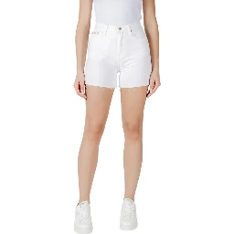 White Cotton Shorts