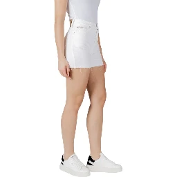 White Cotton Shorts