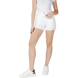 White Cotton Shorts