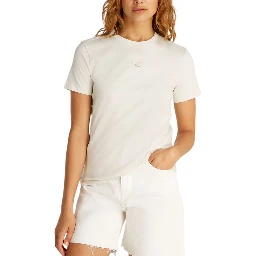 Beige Recycled Cotton T-Shirt