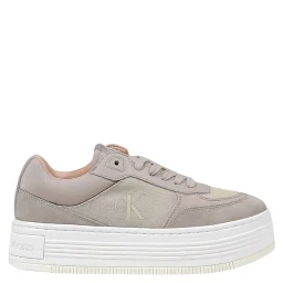 Beige Recycled Cotton Platform Sneakers