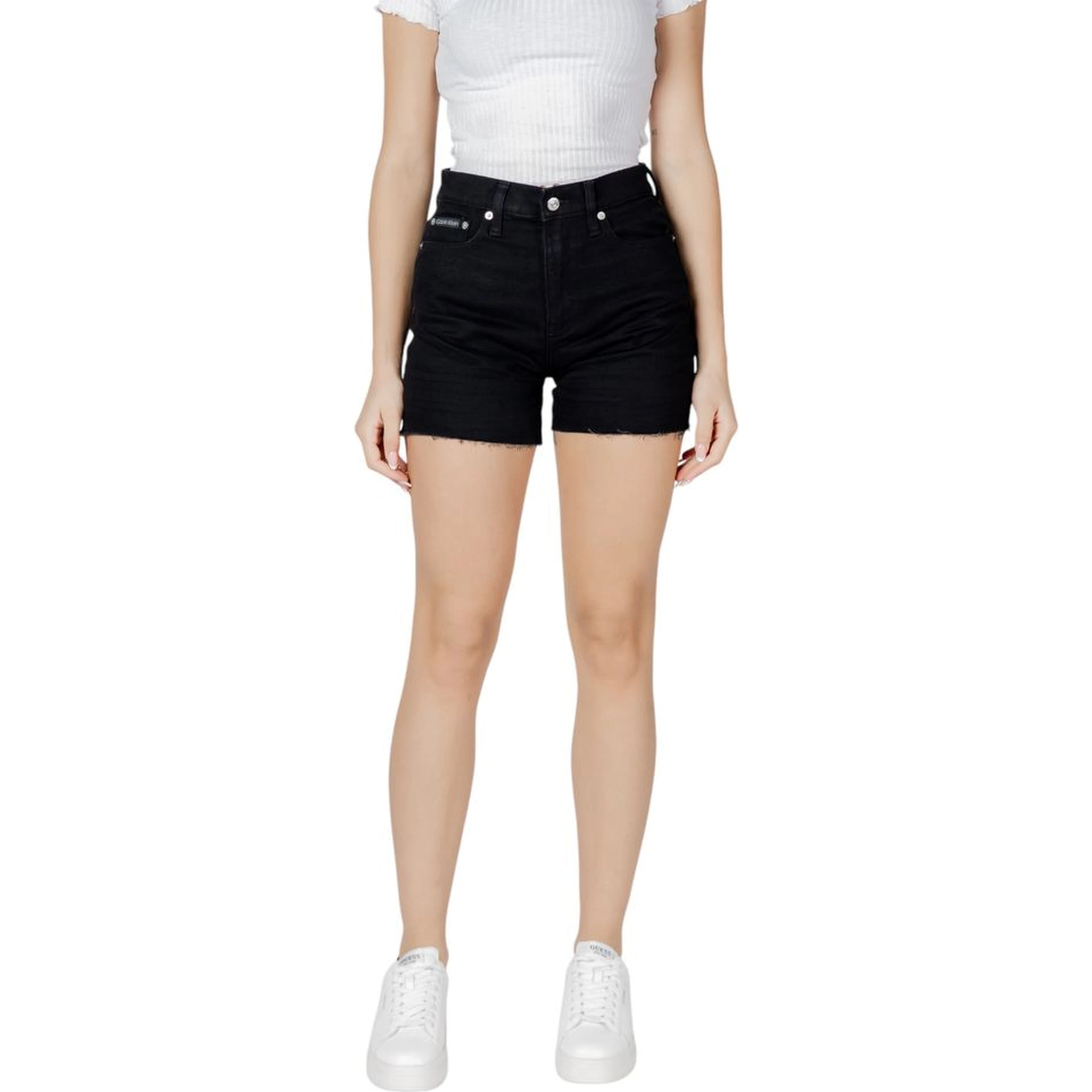 Black Cotton Shorts