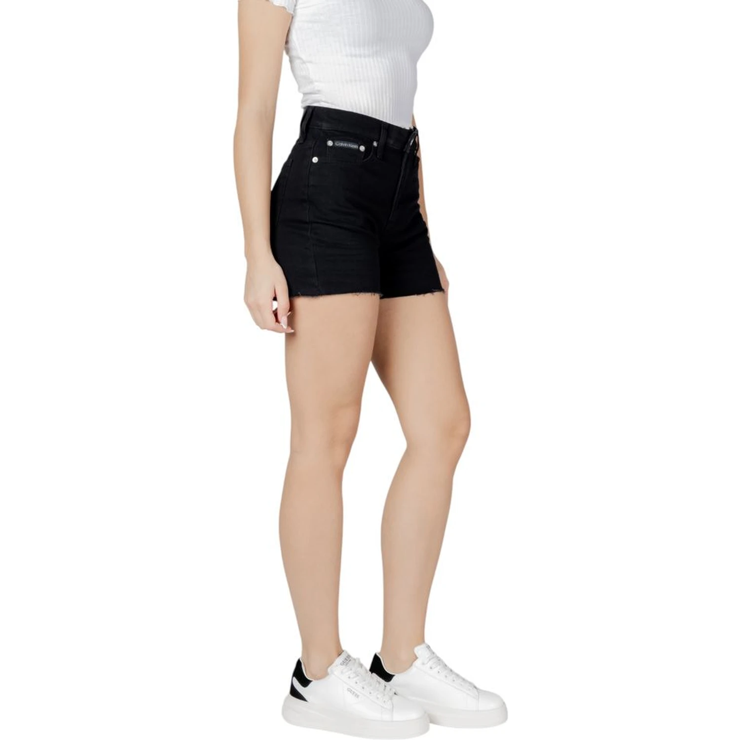Black Cotton Shorts