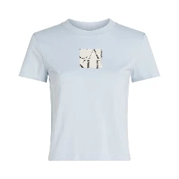 Blue Recycled Cotton T-Shirt