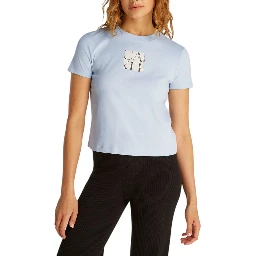 Blue Recycled Cotton T-Shirt