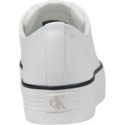 Black And White Leather Platform Sneakers