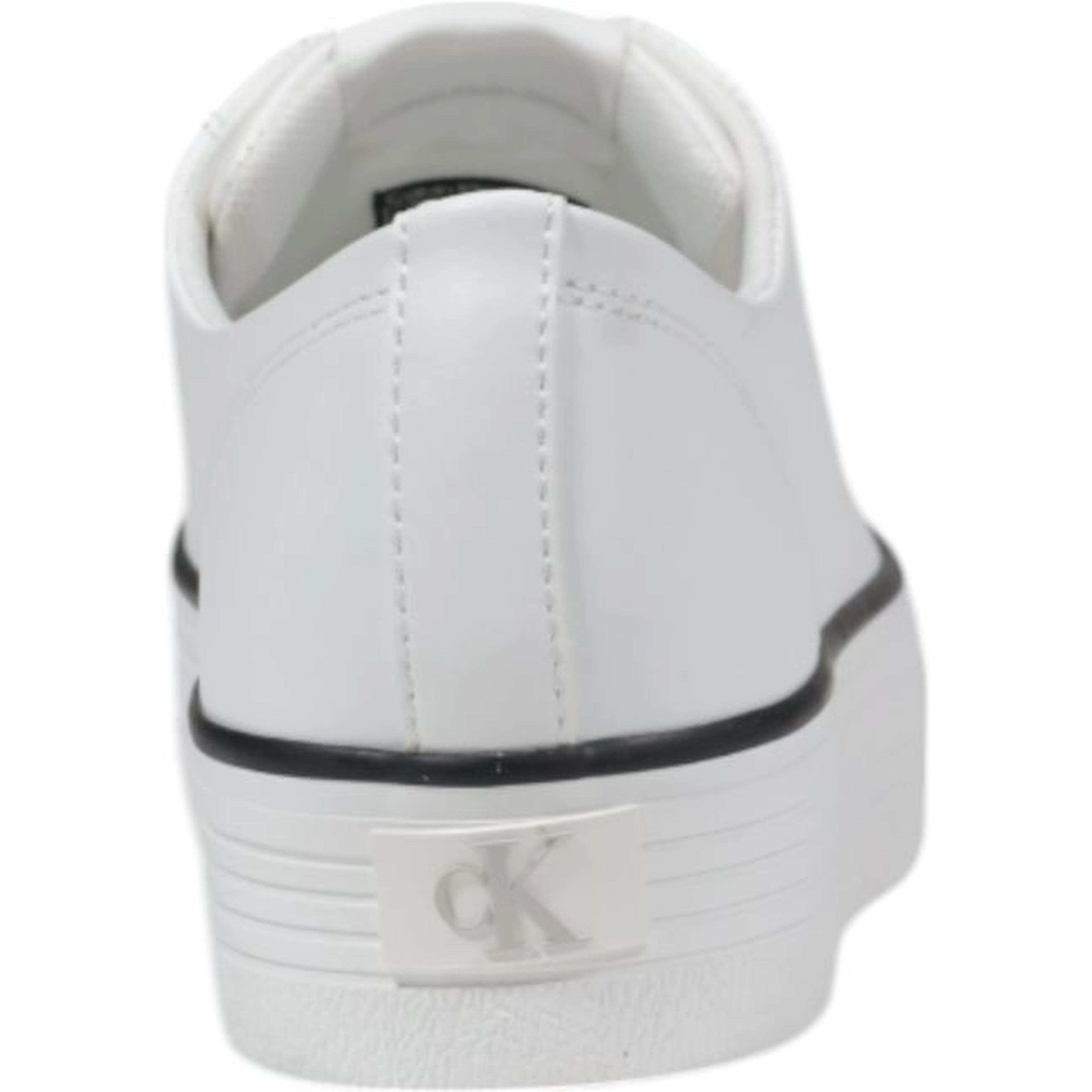 Black And White Leather Platform Sneakers