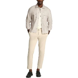 Beige Lyocell Jackets And Coat