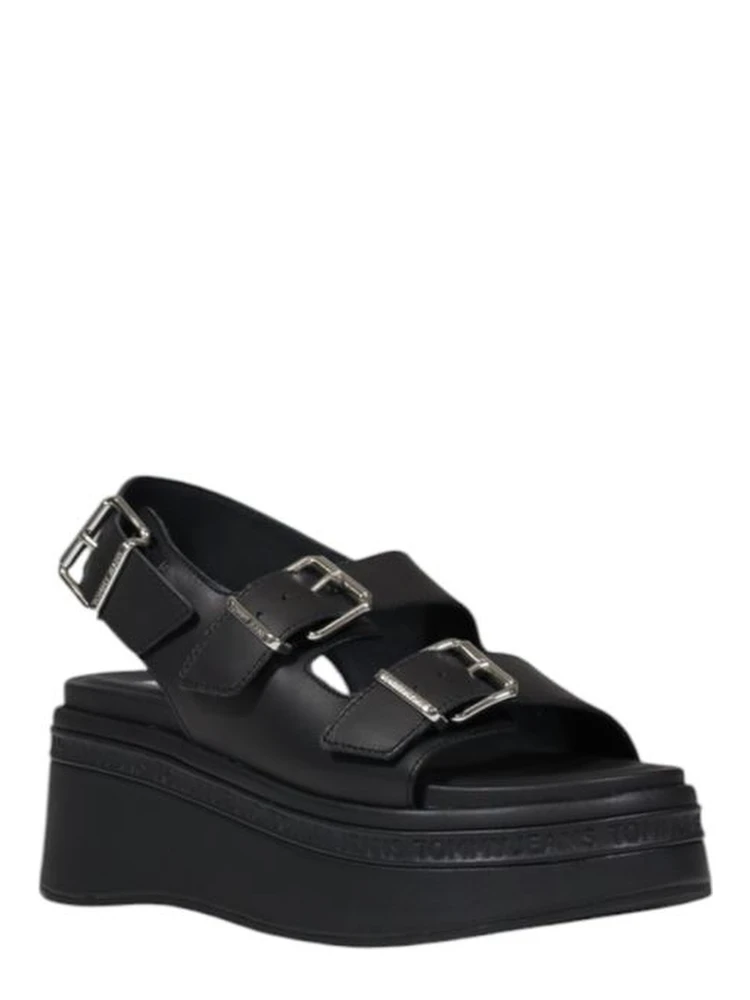 Black Leather Platform Sandals alternative