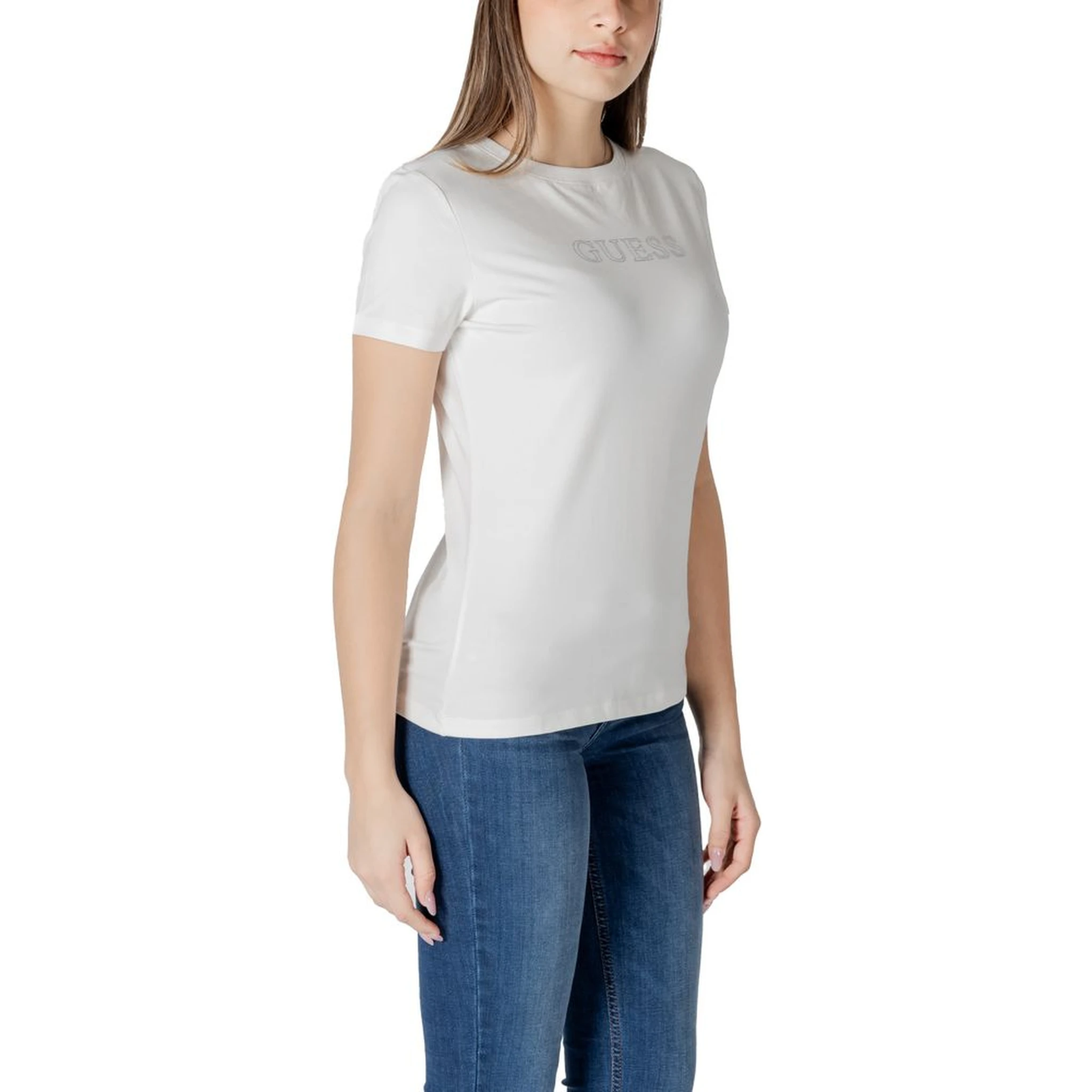 تي شيرت قطني أبيض