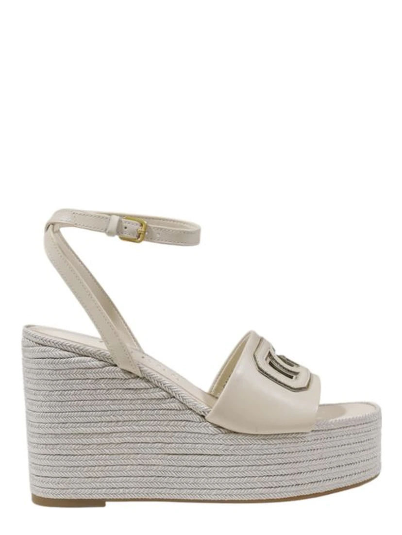 Cream Synthetic High Heel Pumps