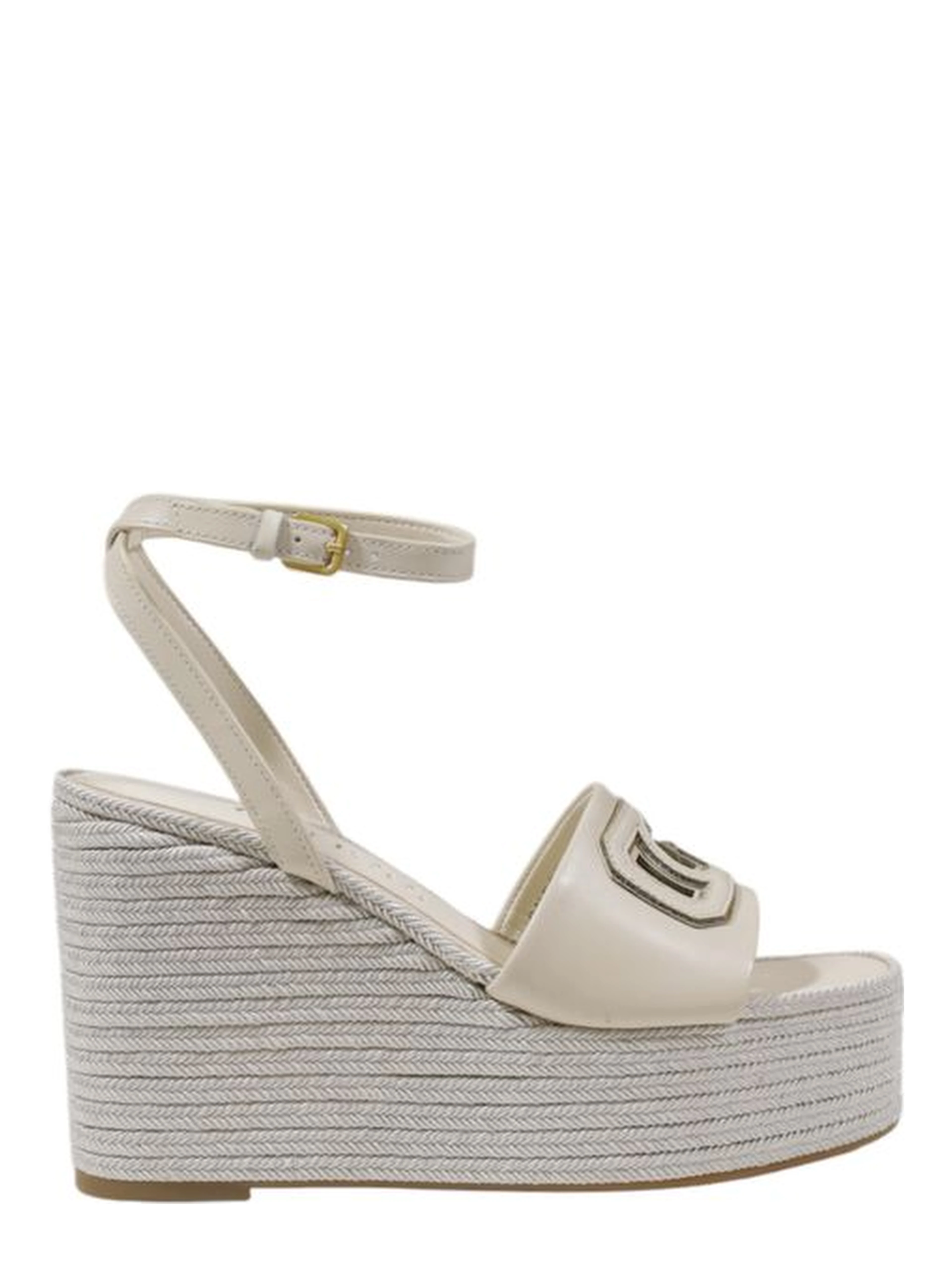 Cream Synthetic High Heel Pumps