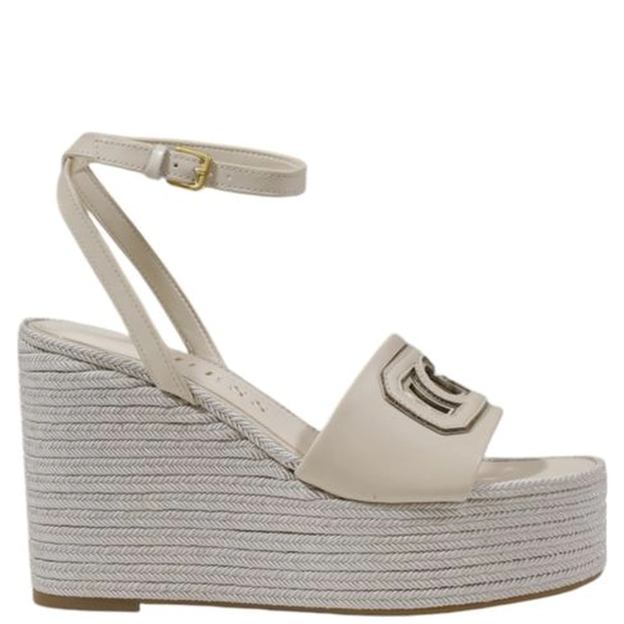 Cream Synthetic High Heel Pumps