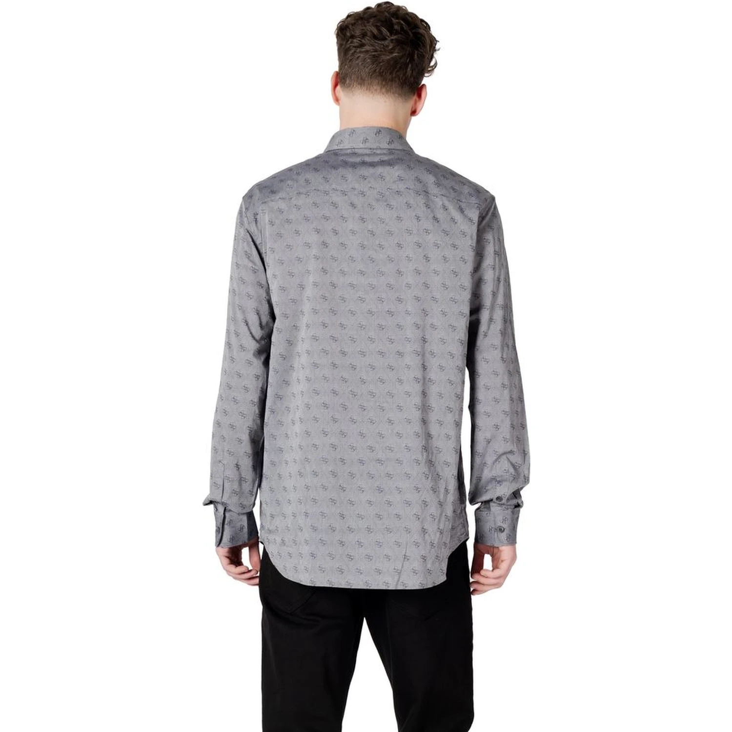 Gray Cotton Pattern Shirt