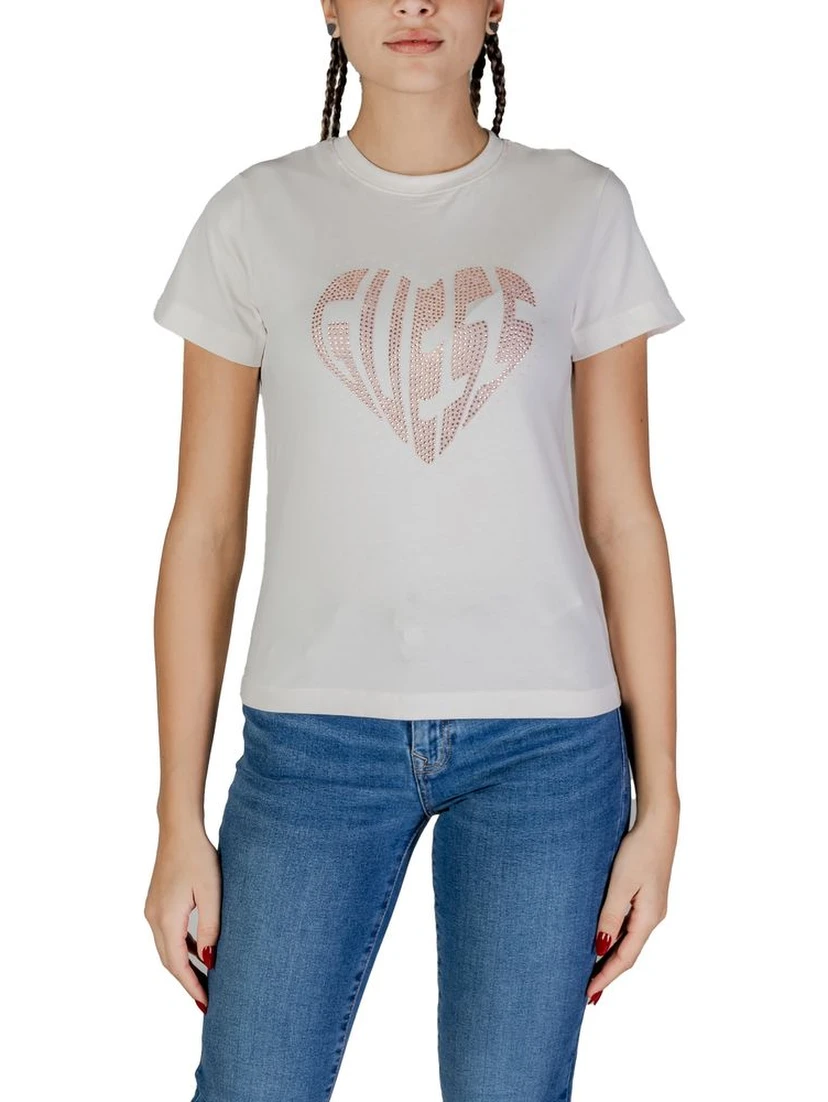 Cream Cotton T-Shirt