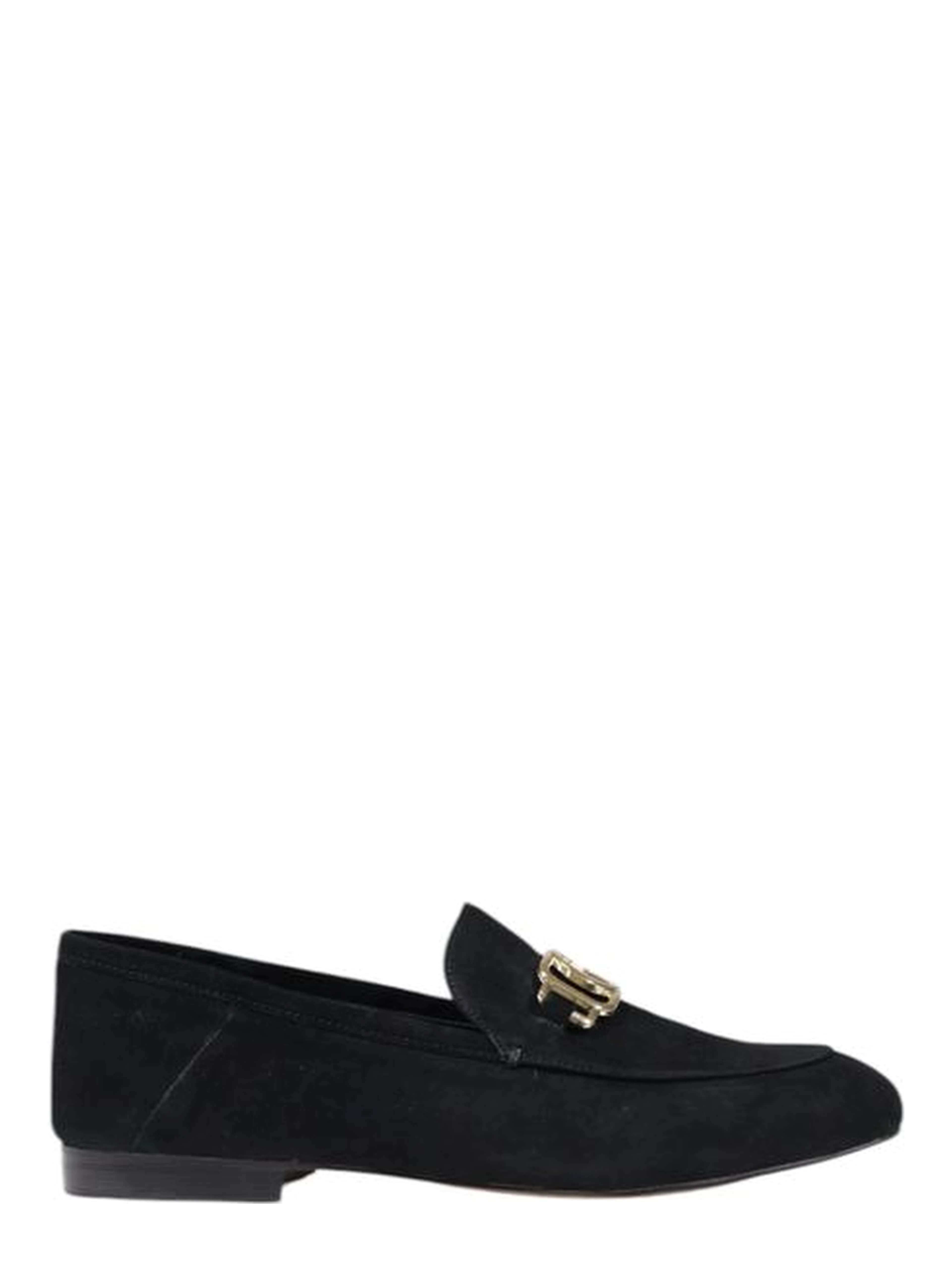 Black Leather Platform Pumps