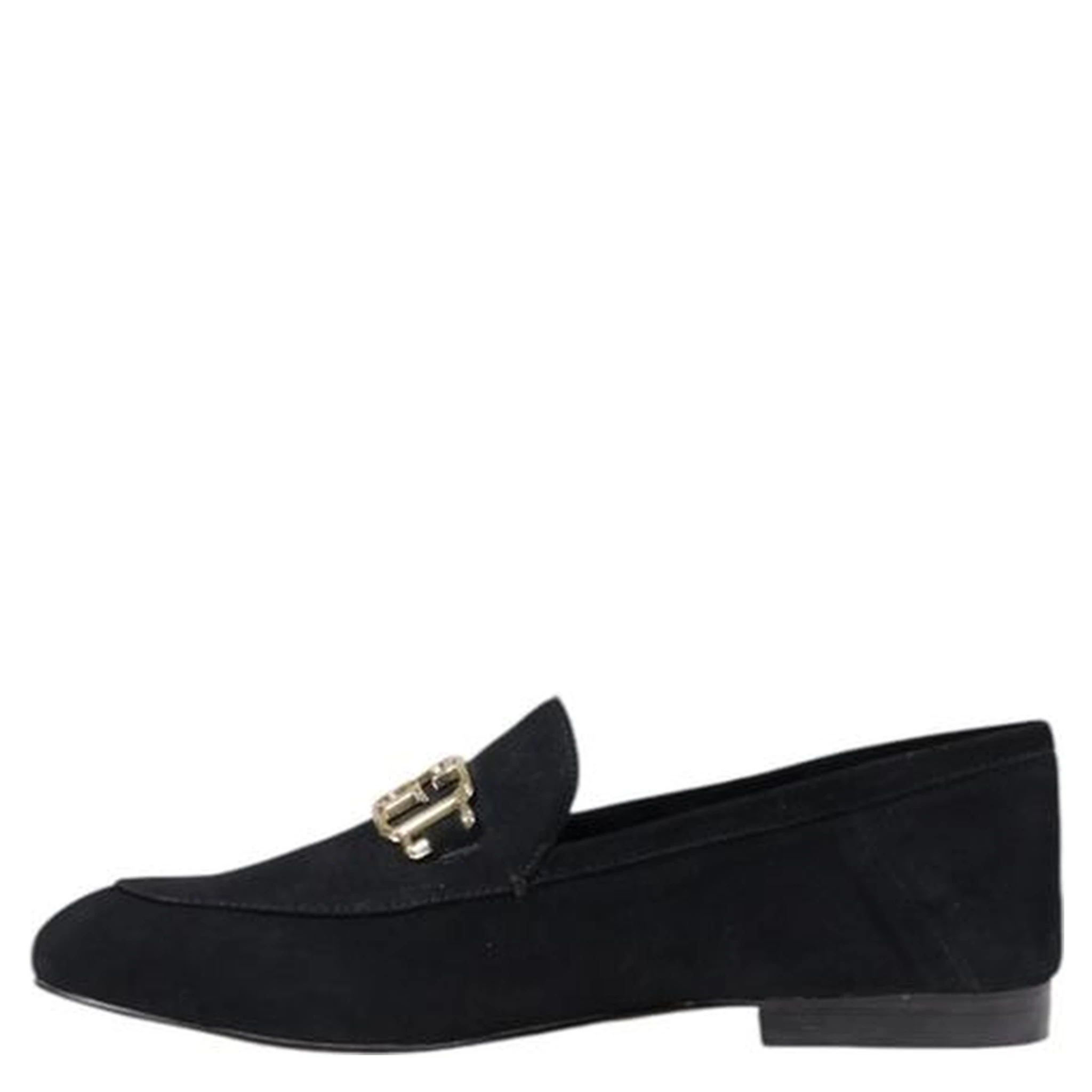 Black Leather Platform Pumps
